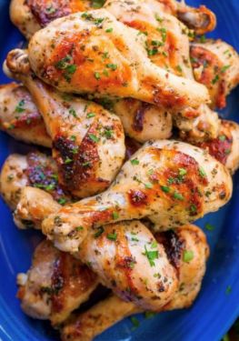 Click Here To Enlarge This Photo Of Garlic Butter Chicken Thighs & Drumsticks