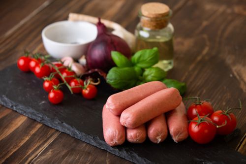 Click Here To Enlarge This Photo Of Pork & Tomato Sausage