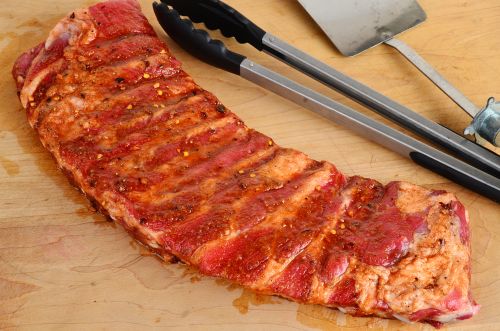 Click Here To Enlarge This Photo Of Full Racks of flavoured Ribs.