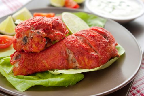 Click Here To Enlarge This Photo Of Tandoori Chicken Thighs & Drumsticks
