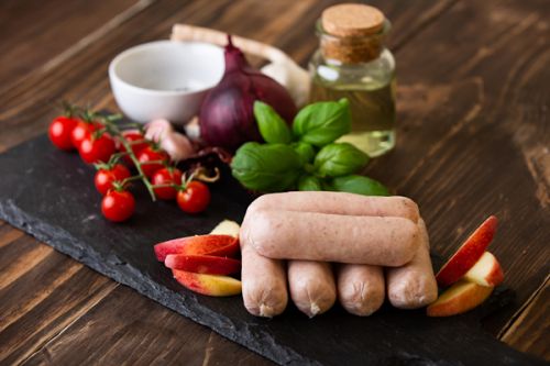 Click Here To Enlarge This Photo Of Pork & Apple Sausage