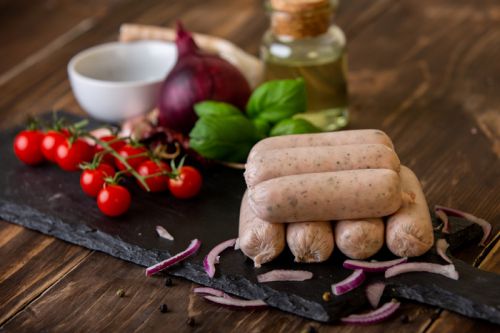 Click Here To Enlarge This Photo Of Pork, Sage and Red Onion Sausage