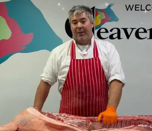Click Here To Enlarge This Photo Of Side of pork (half a pig)