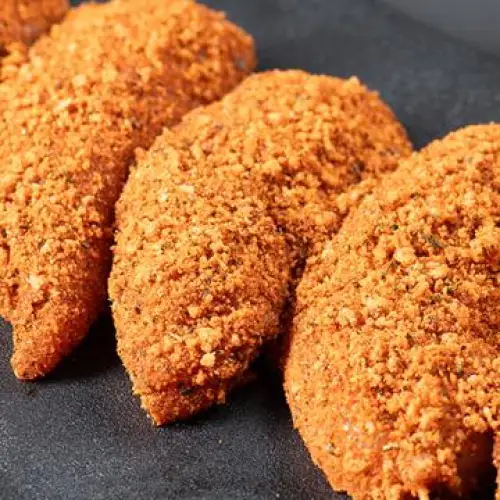 Click Here To Enlarge This Photo Of 2 x Garlic crumb chicken Kiev's