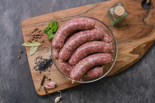 Click Here To Enlarge This Photo Of Lamb & Mint Sausage (800g packs)