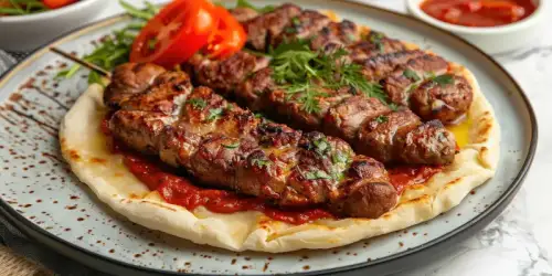 Click Here To Enlarge This Photo Of Worldwide Flavours: Minted Lamb Kofta Kebabs