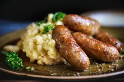 Bangers & Mash (Sausage with Onion Gravy)