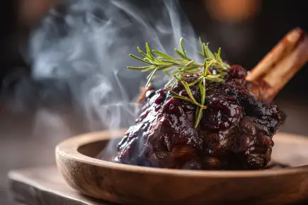 Slow cooker lamb shanks