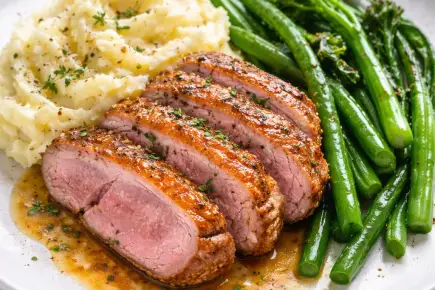 Duck Breast With Creamy Mash & Greens