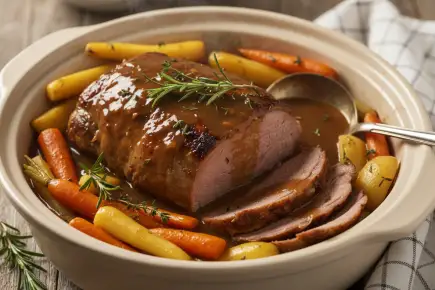 Slow Cooker Boneless Leg of Lamb - The Easiest Easter Roast You'll Ever Make&excl;