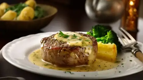 Click Here To Enlarge This Photo Of Fillet Steak In A Mustard Sauce