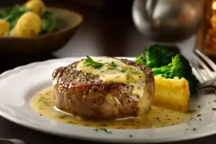 Fillet Steak In A Mustard Sauce